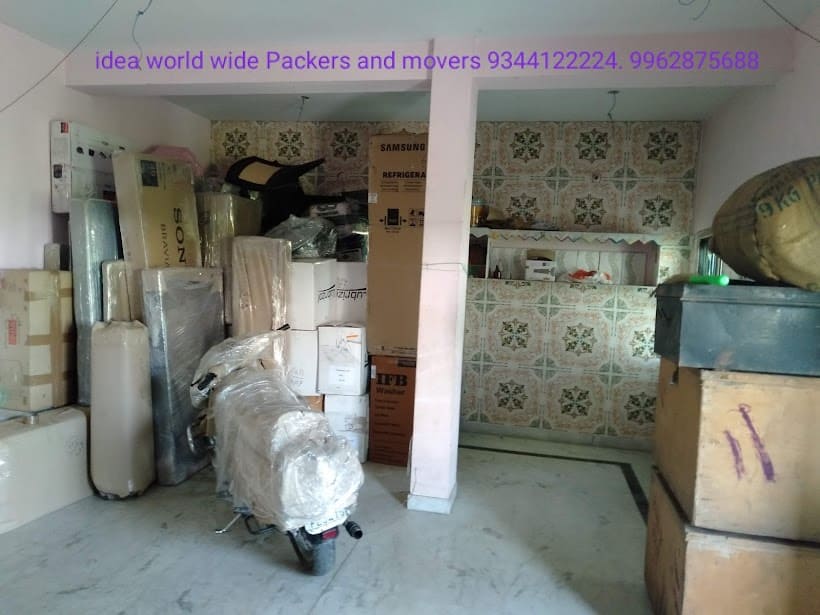 Household goods packed and ready to move