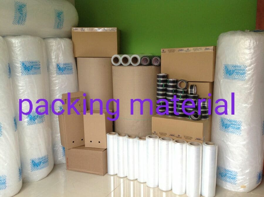 Packing material in our warehouse